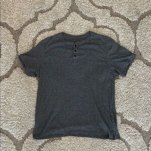 Apt. 9 Charcoal Short Sleeve Henley